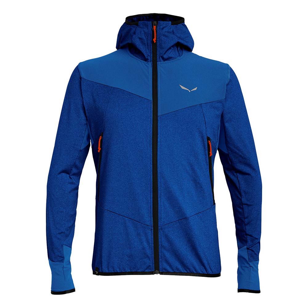 Salewa Agner Hybrid Polarlite Durastretch Blue Men Hooded Jacket