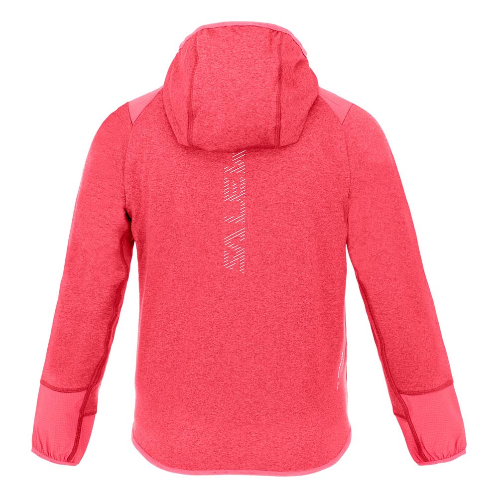 Salewa Agner Melange Polarlite Full Zip Pink Kids Hooded Jacket