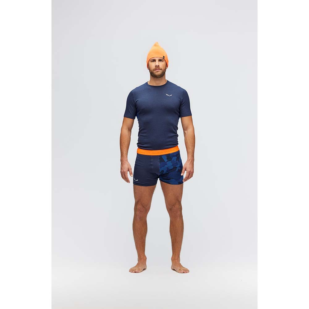Salewa Cristallo Warm Alpine Merino Responsive Navy Blue Men Boxer