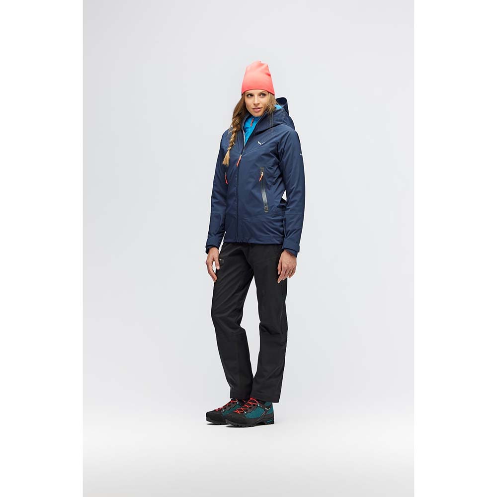 Salewa Marmolada Powertex Hardshell Navy Blue Women Jacket
