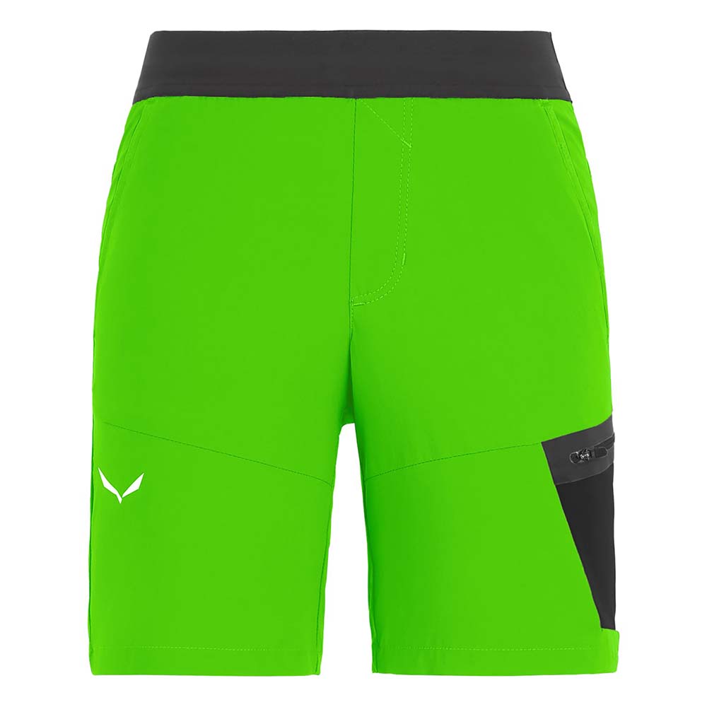 Salewa Agner Durastretch Green Boys Shorts