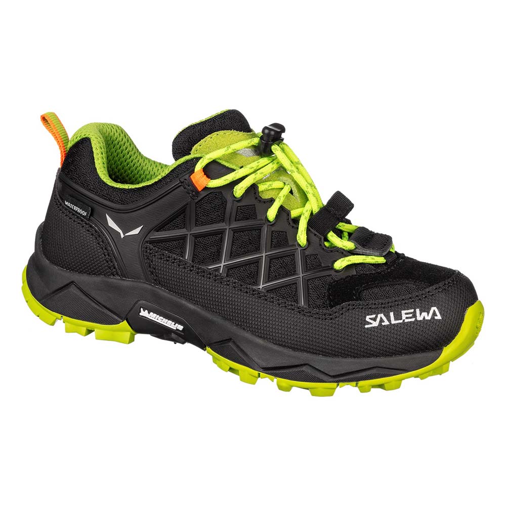 Salewa Wildfire Waterproof Black/Cactus Kids Shoes