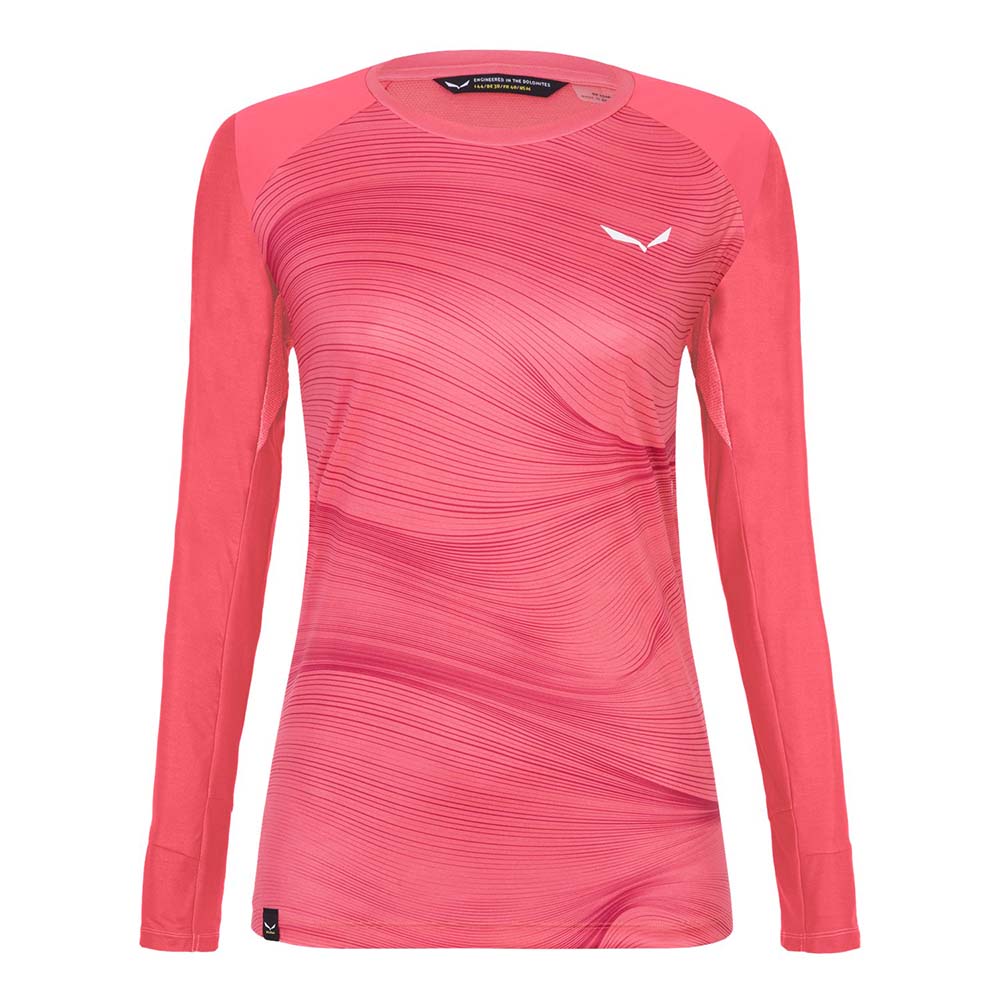 Salewa Seceda Dry Long Sleeve Pink Women T-Shirts