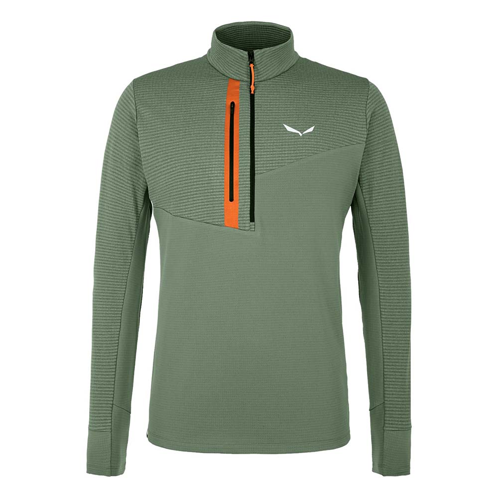Salewa Vajolet Polarlite Responsive Half Zip Fleece Green Men Tops