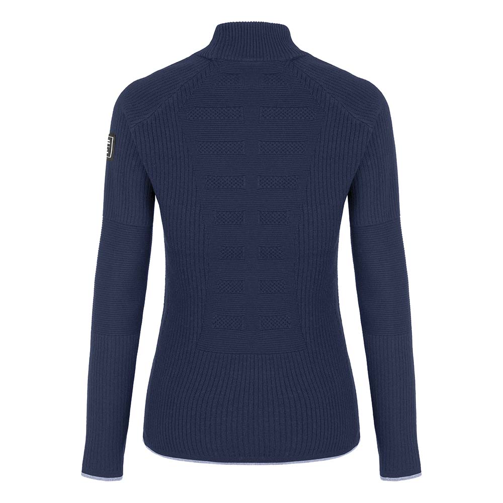 Salewa Fanes Engineered Merino Logo Navy Blue Women Pullover