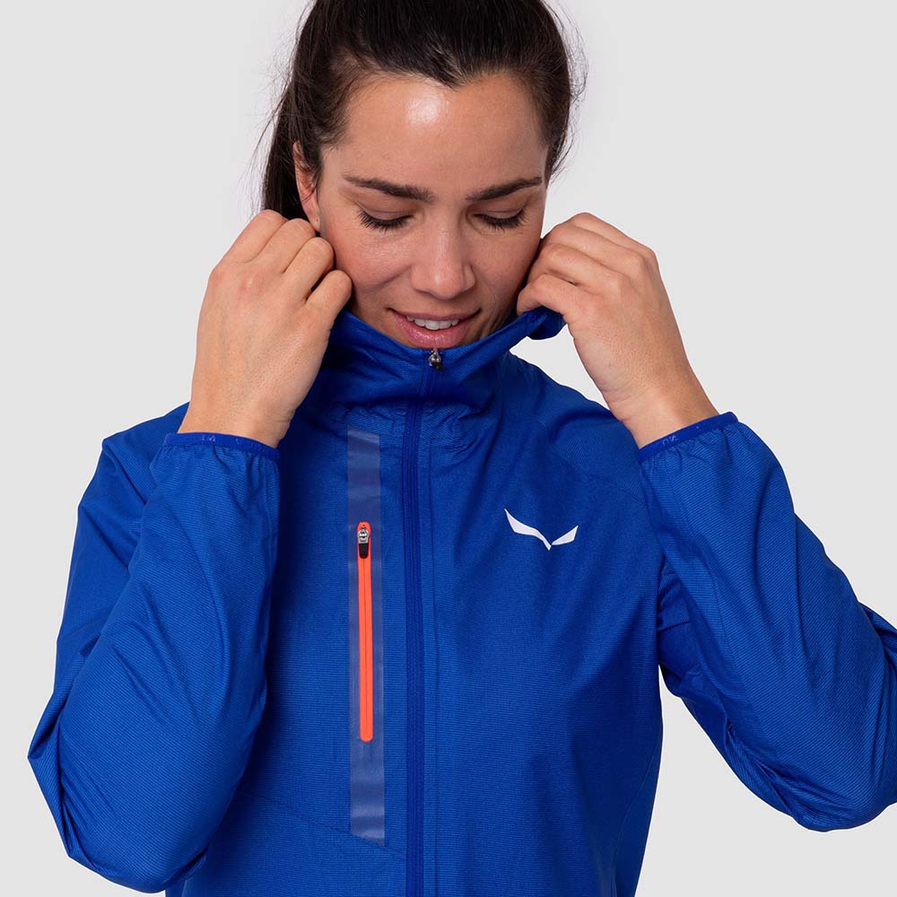 Salewa Puez Light Powertex Hardshell Blue Women Jacket