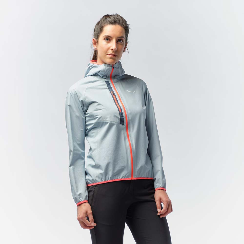 Salewa Puez Light Powertex Hardshell Red Orange Women Jacket