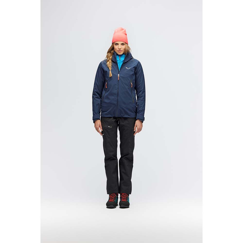 Salewa Marmolada Powertex Hardshell Navy Blue Women Jacket