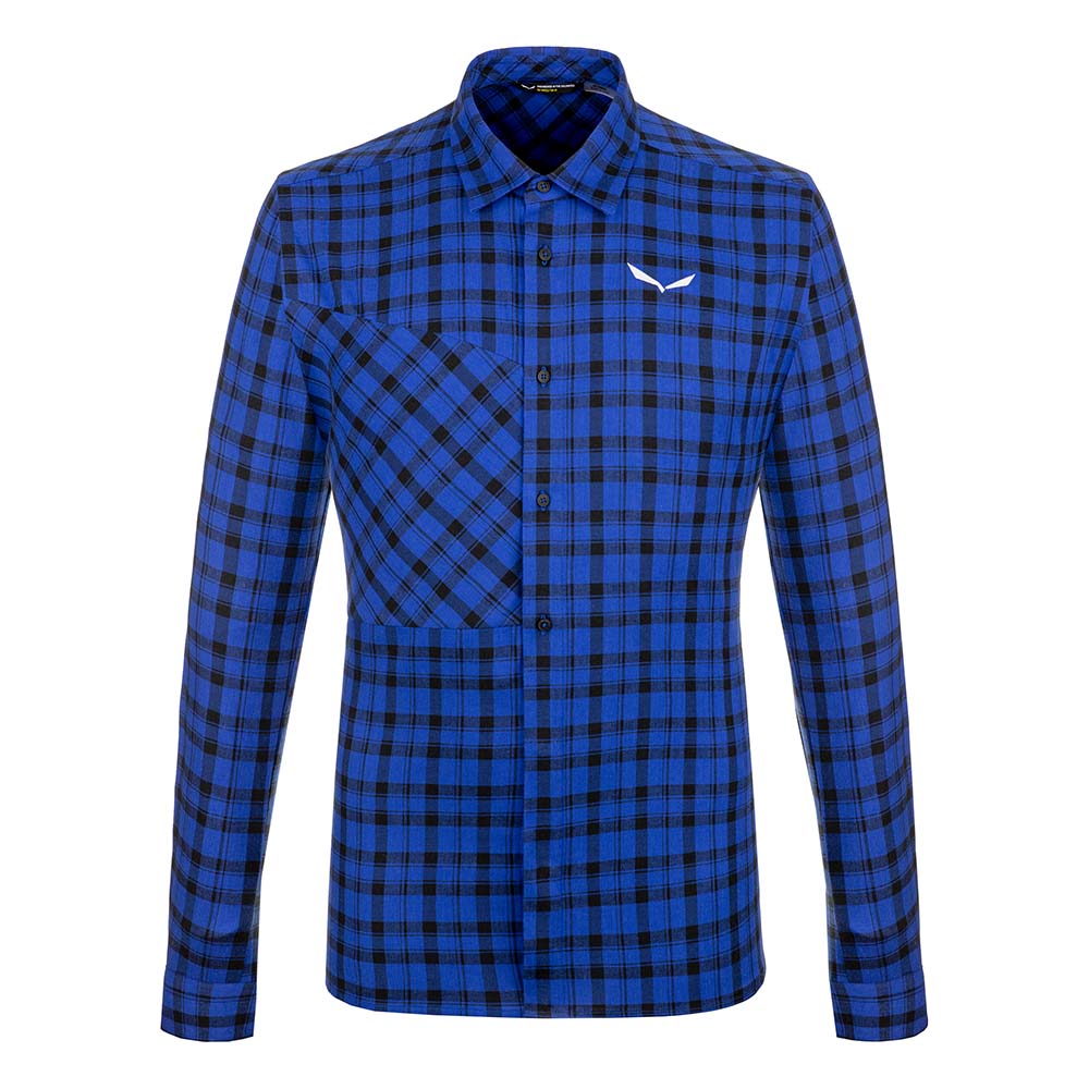 Salewa Fanes Flannel 5 Polarlite Blue/Black Men Shirts