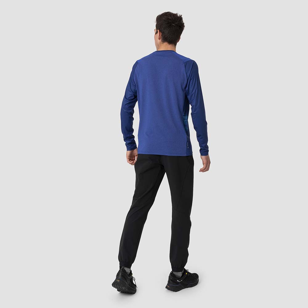 Salewa Seceda Dry Long Sleeve Blue Men T-Shirts