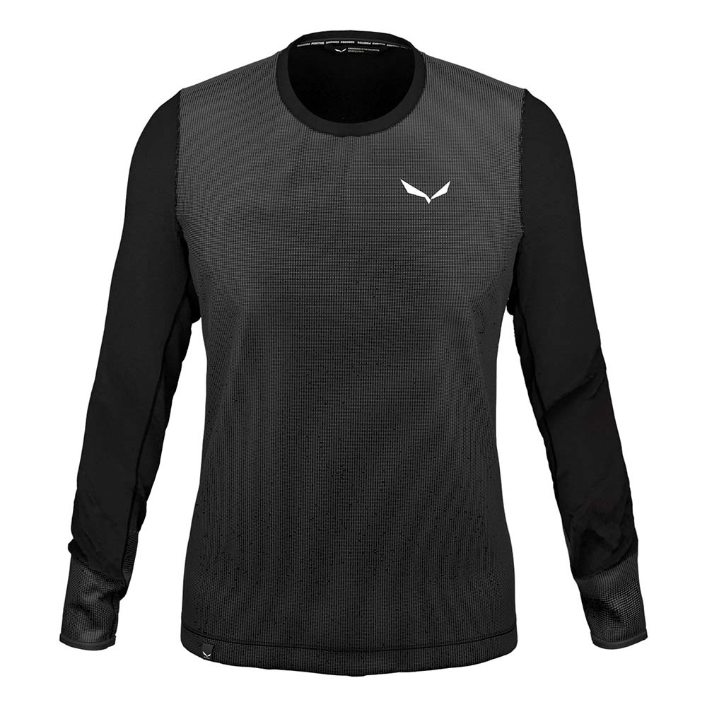 Salewa Alpine Hemp Graphic Long Sleeve Black Men T-Shirts