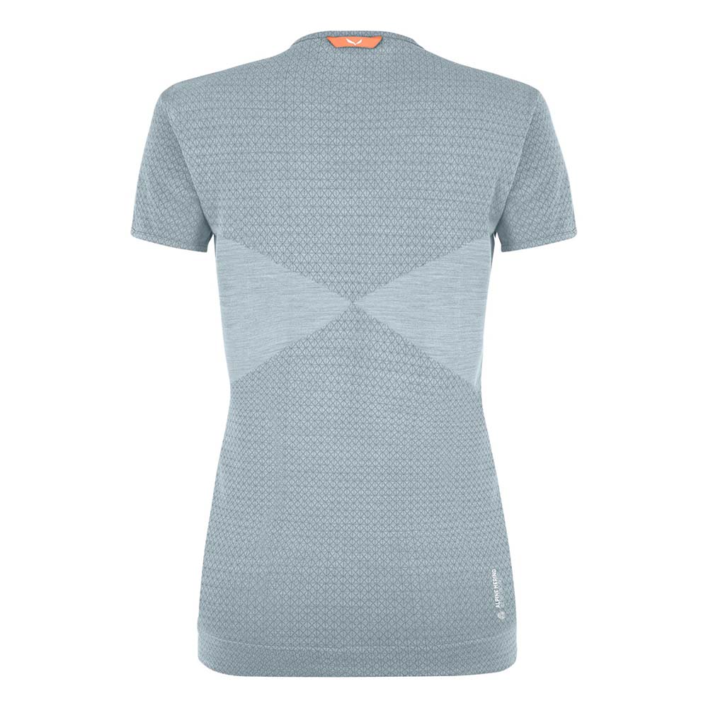 Salewa Zebru Responsive Short Sleeve Grey Women T-Shirts