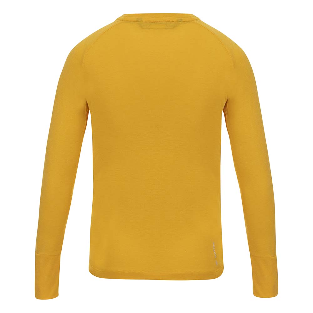 Salewa Pure Dry Graphic Long Sleeve Yellow/Gold Kids T-Shirts