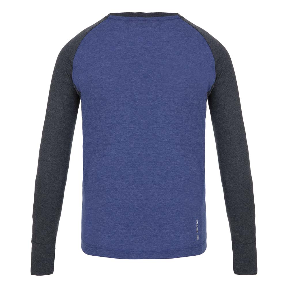 Salewa Pure Dry Graphic Long Sleeve Blue Kids T-Shirts