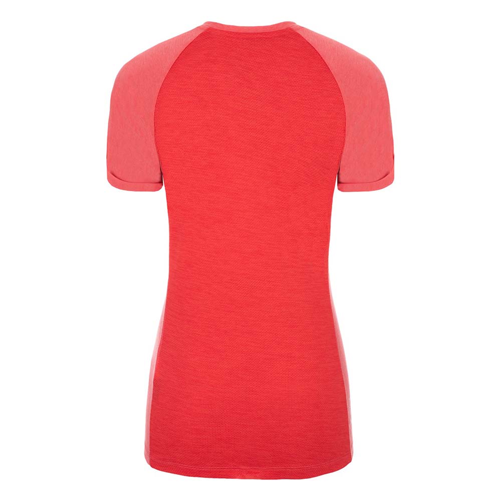 Salewa Puez Melange Dry V-Neck Pink Women T-Shirts