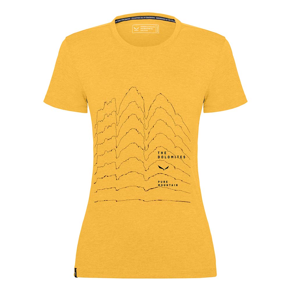 Salewa Pure Skyline Dry Yellow/Gold Women T-Shirts