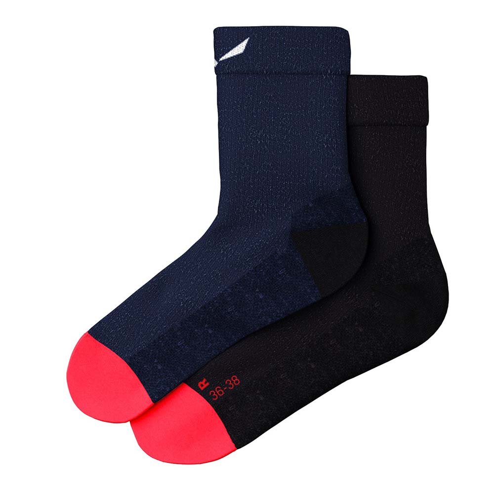 Salewa Wildfire Merino Hemp Quarter Navy Blue Women Socks