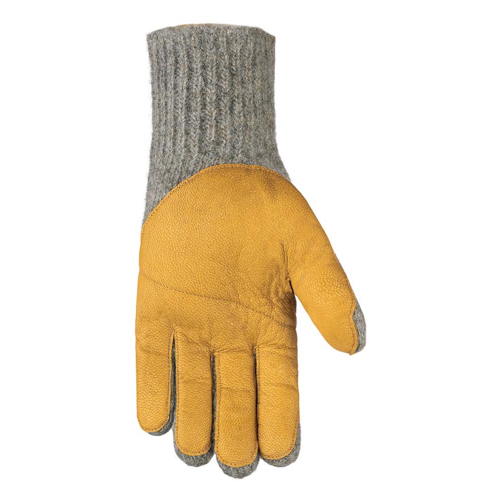 Salewa Walk Wool Leather Grey/Tan Men Gloves