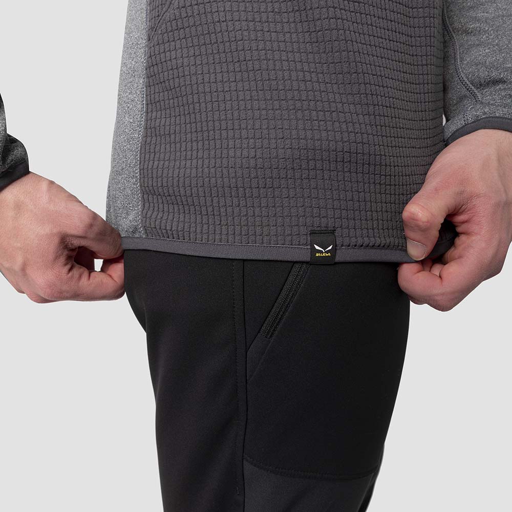 Salewa Puez Hybrid Polarlite Fleece Grey Men Tops