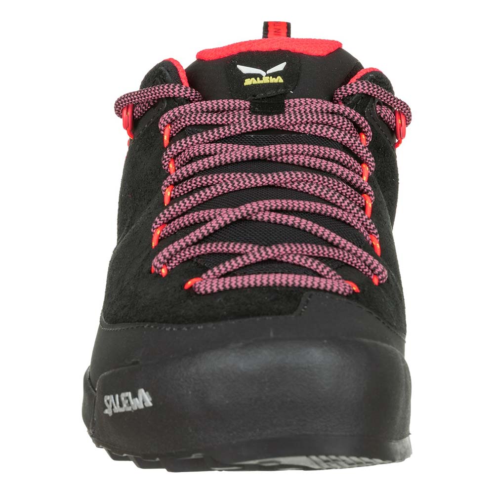 Salewa Wildfire Leather Black/Coral Women Hiking Shoes