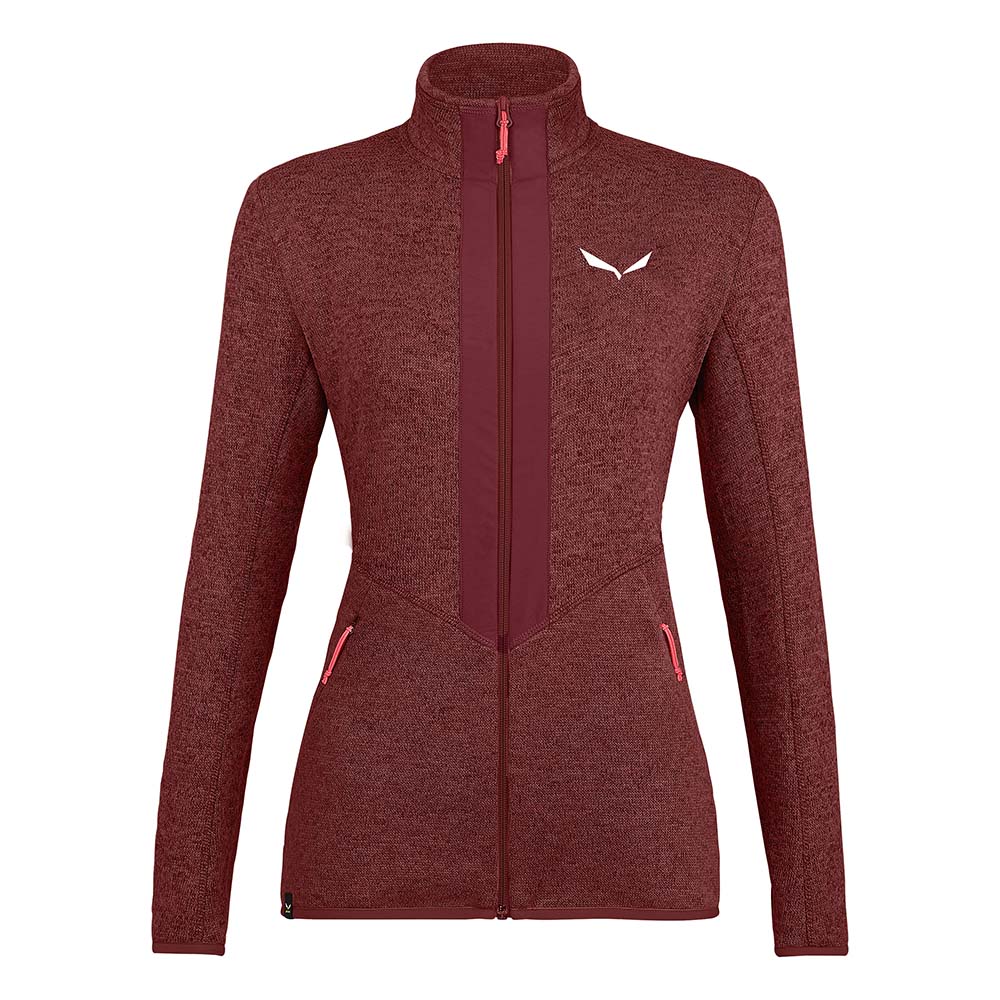 Salewa Rocca 2 Polarlite Fleece Red Women Tops