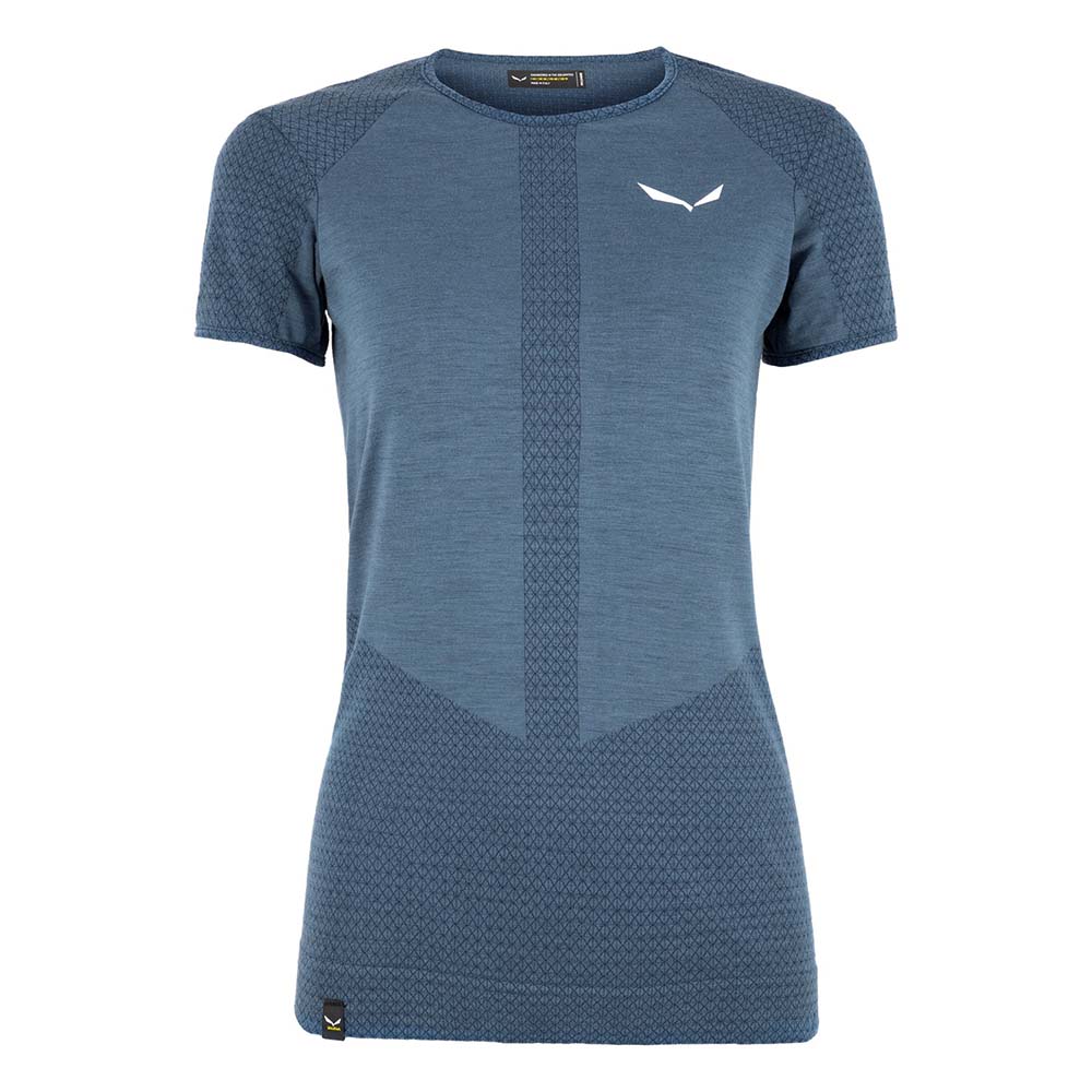 Salewa Zebru Responsive Short Sleeve Dark Blue Women T-Shirts