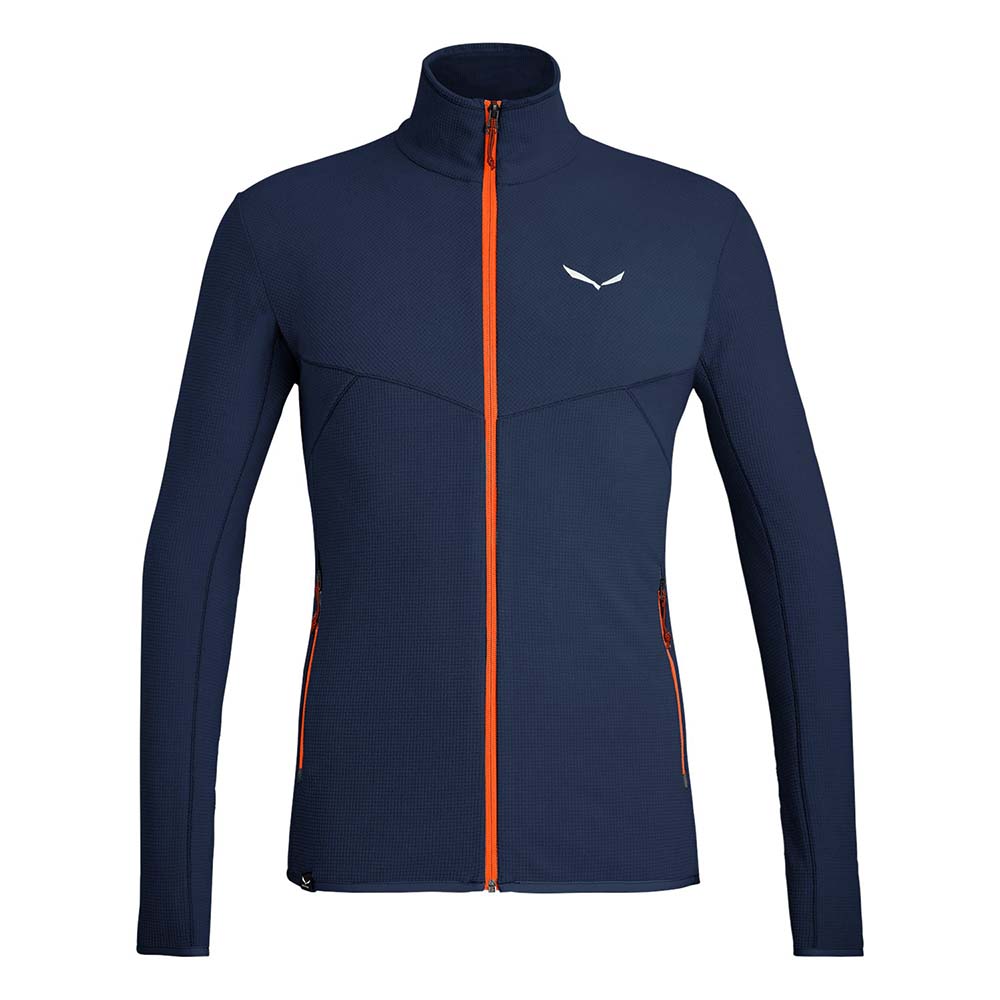 Salewa Plose 5 Polarlite Full-Zip Navy Blue Men Tops