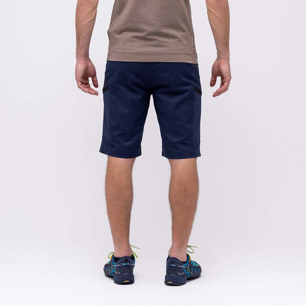 Salewa Alpine Hemp Cargo Navy Blue Men Shorts