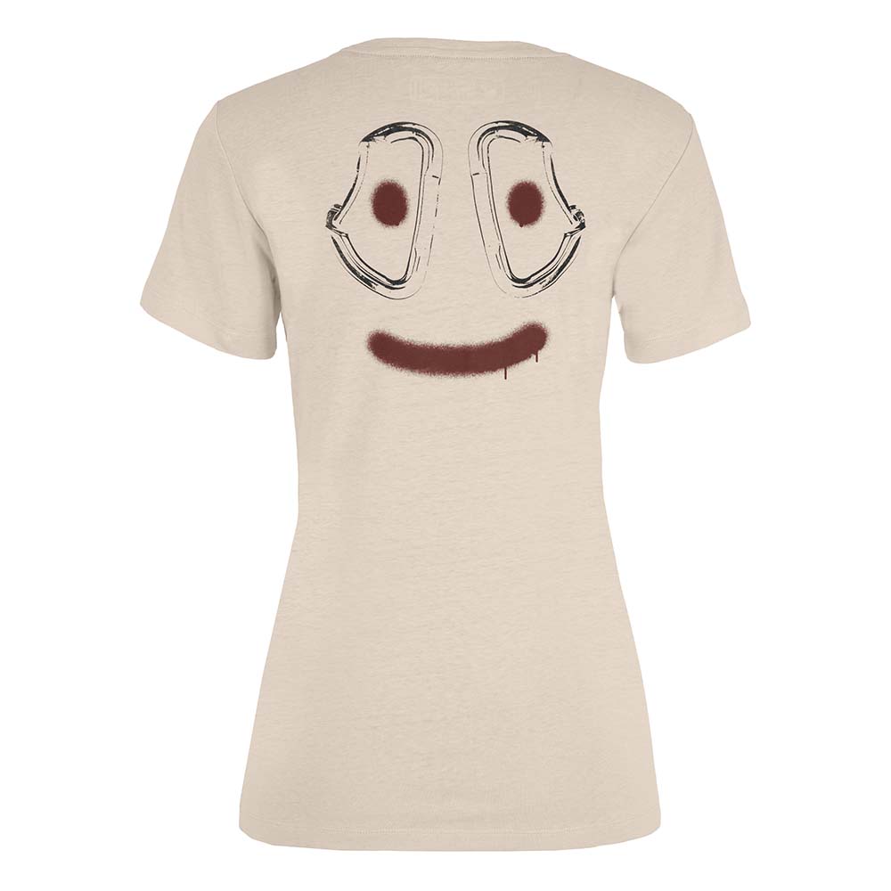 Salewa Lavaredo Hemp Print Beige Women T-Shirts