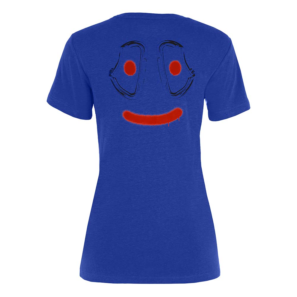 Salewa Lavaredo Hemp Print Blue Women T-Shirts