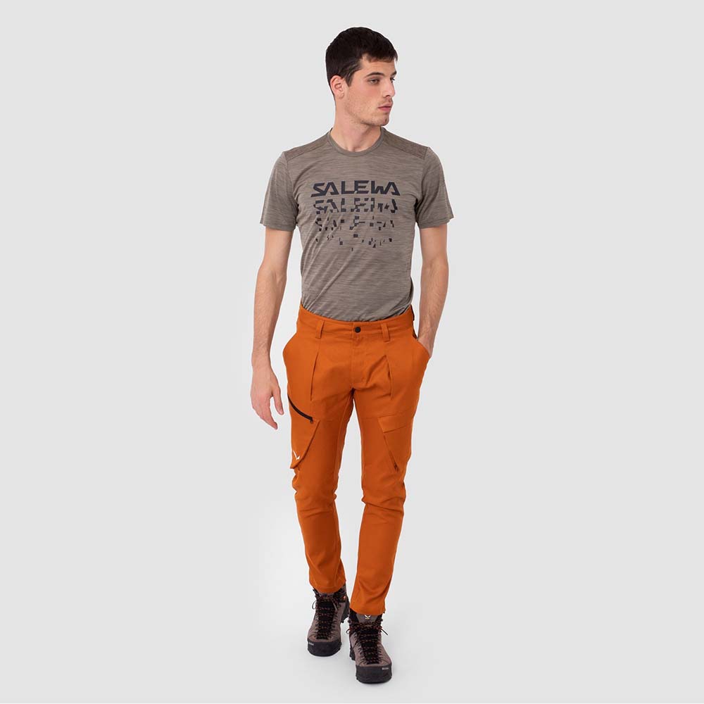 Salewa Puez Hemp Cargo Orange Men Pants