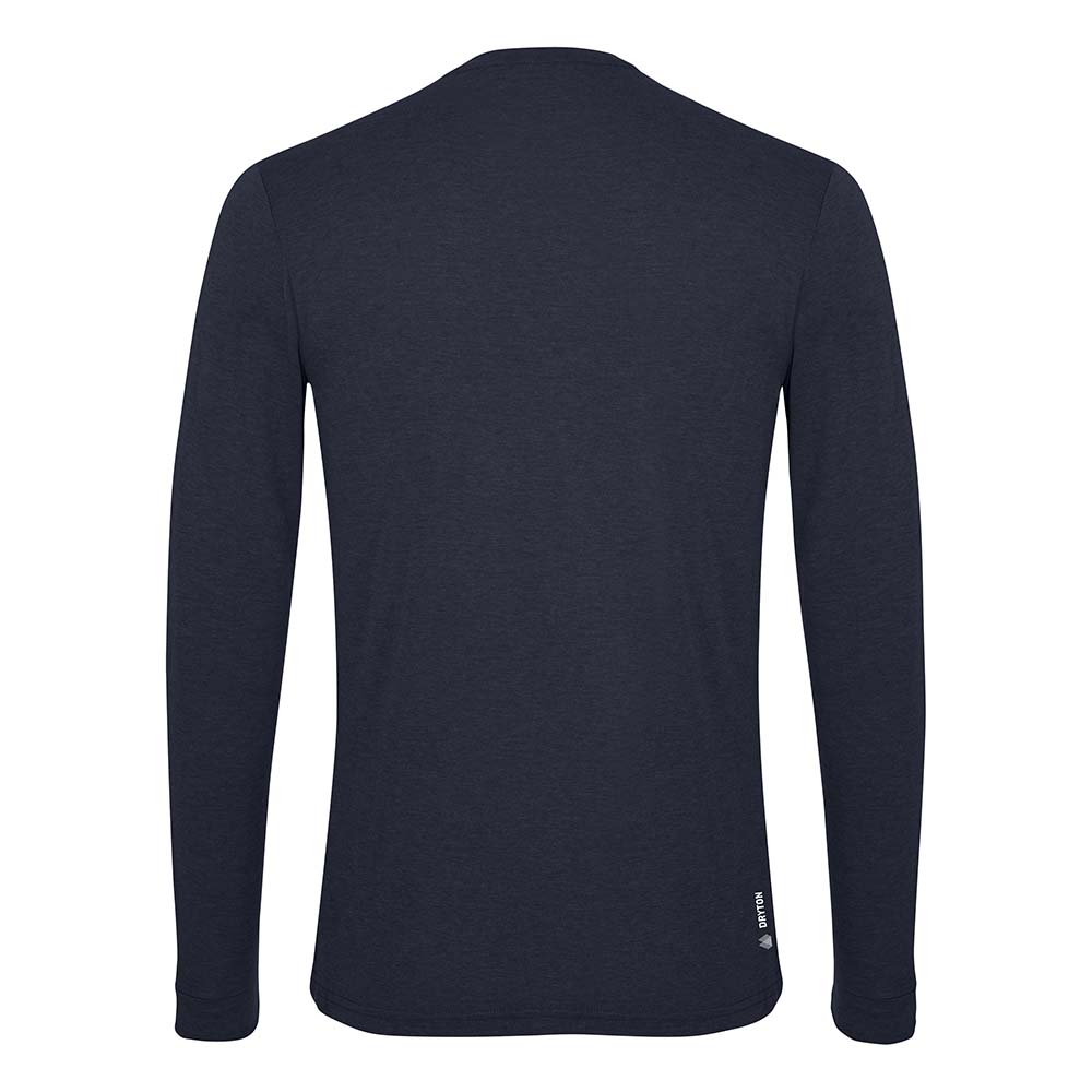 Salewa Solidlogo Dry Long Sleeve Navy Blue Men T-Shirts