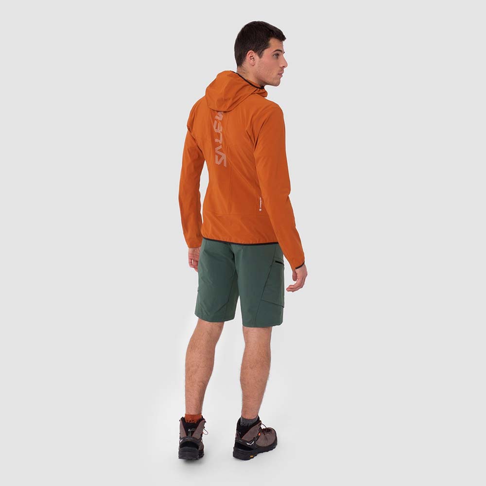 Salewa Puez 2 Durastretch Orange Men Hooded Jacket