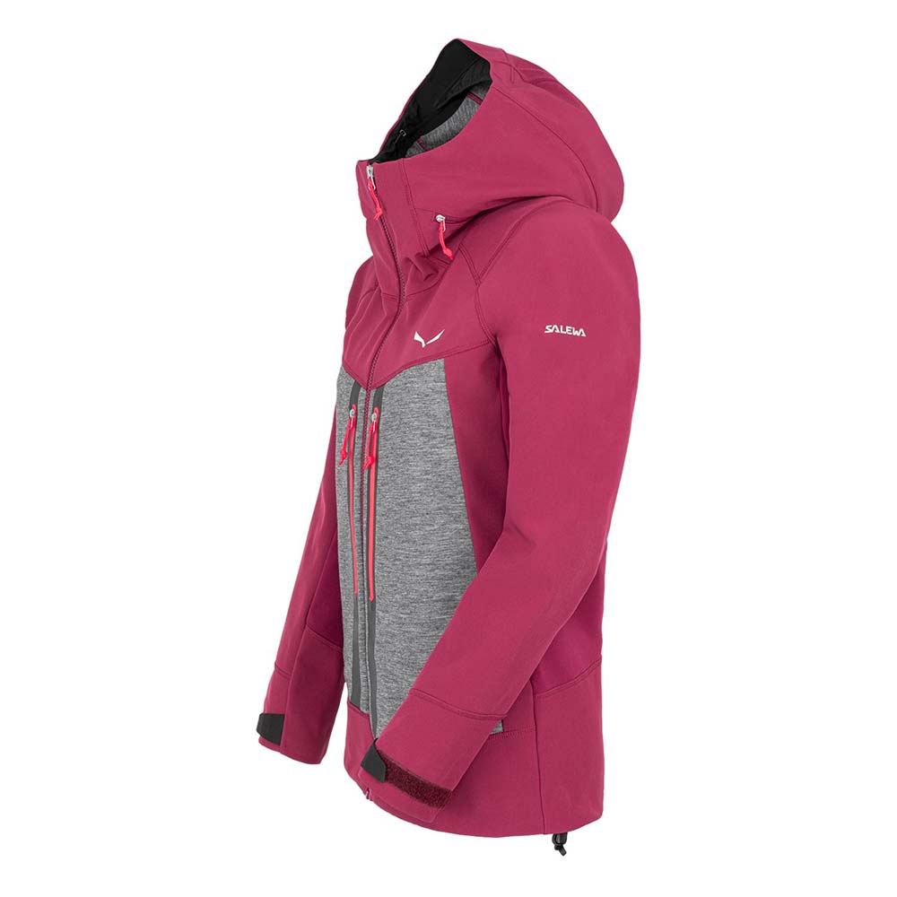 Salewa Comici Stormwall/Durastretch Softshell Violet/Red Women Jacket