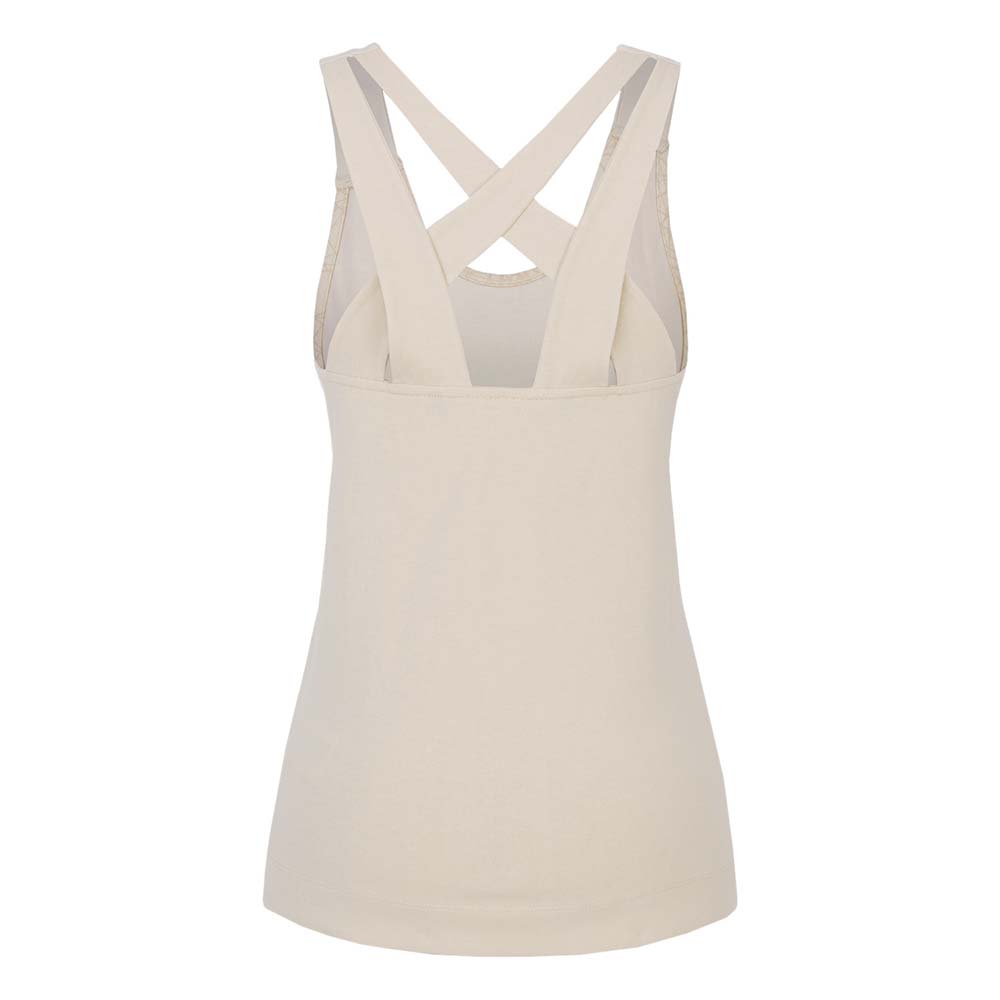 Salewa Alpine Hemp Print Beige Women Tank Top