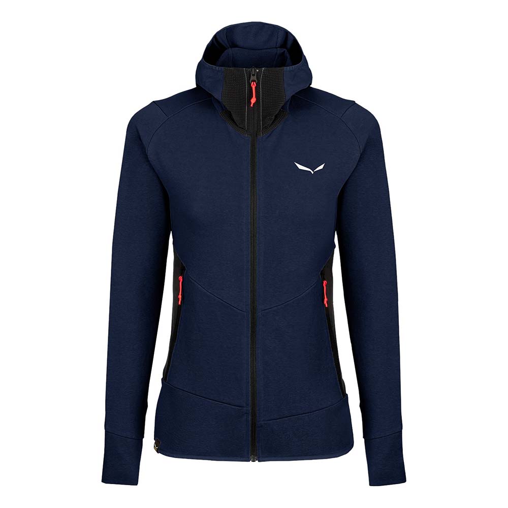Salewa Lavaredo Hemp Navy Blue Women Hooded Jacket