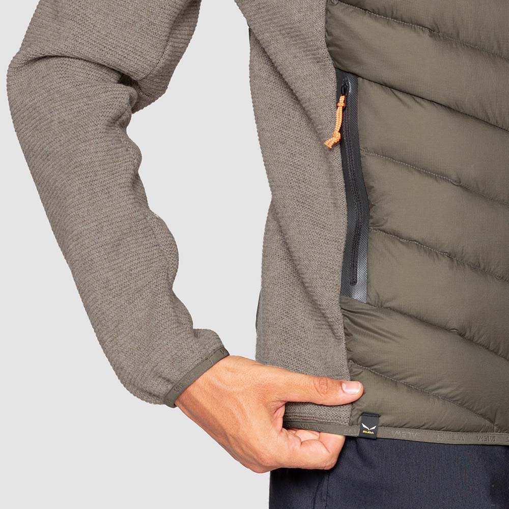 Salewa Fanes Sarner Down Hybrid Brown Men Jacket