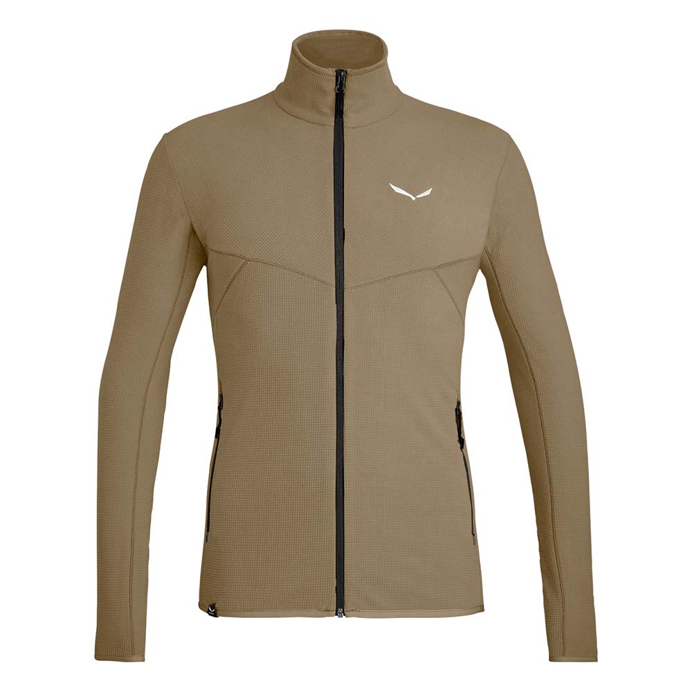 Salewa Plose 5 Polarlite Full-Zip Brown Men Tops