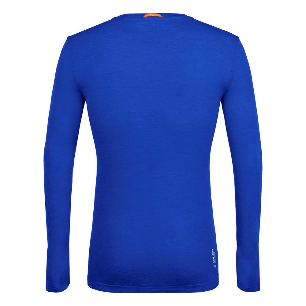 Salewa Zebru Fresh Merino Responsive Long Sleeve Blue Men T-Shirts