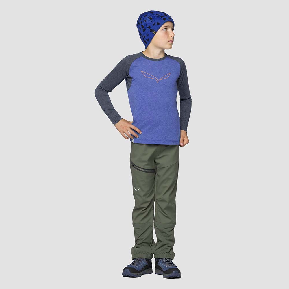 Salewa Puez Stormwall Green Kids Pants
