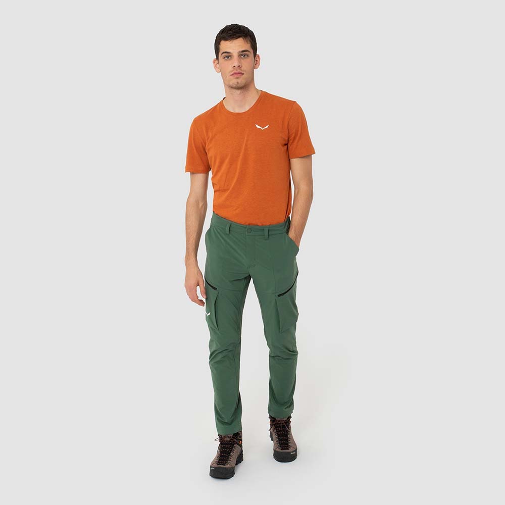 Salewa Puez Durastretch Cargo Green Men Pants