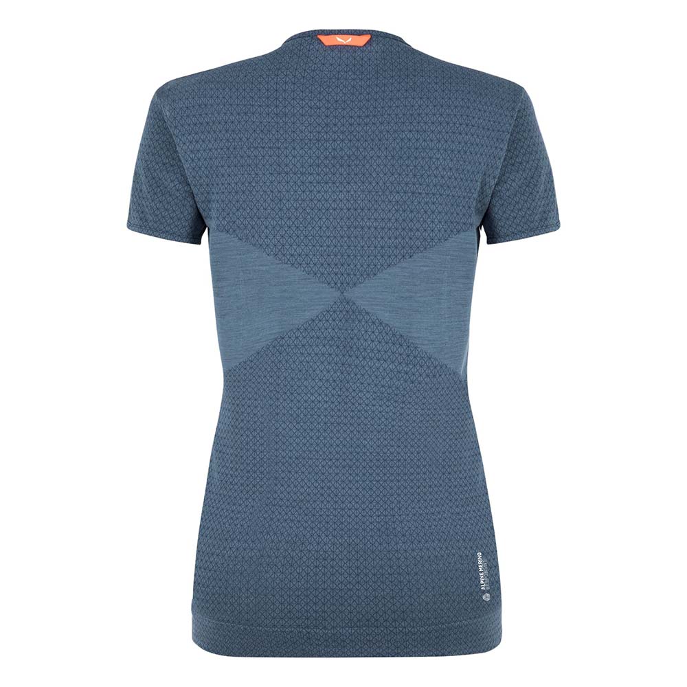 Salewa Zebru Responsive Short Sleeve Dark Blue Women T-Shirts