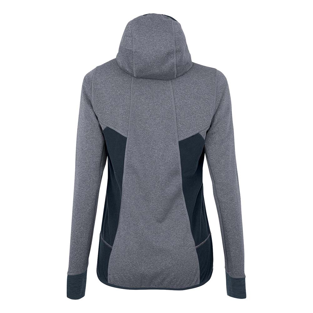 Salewa Puez Hybrid Polarlite Hooded Fleece Navy Blue Women Tops