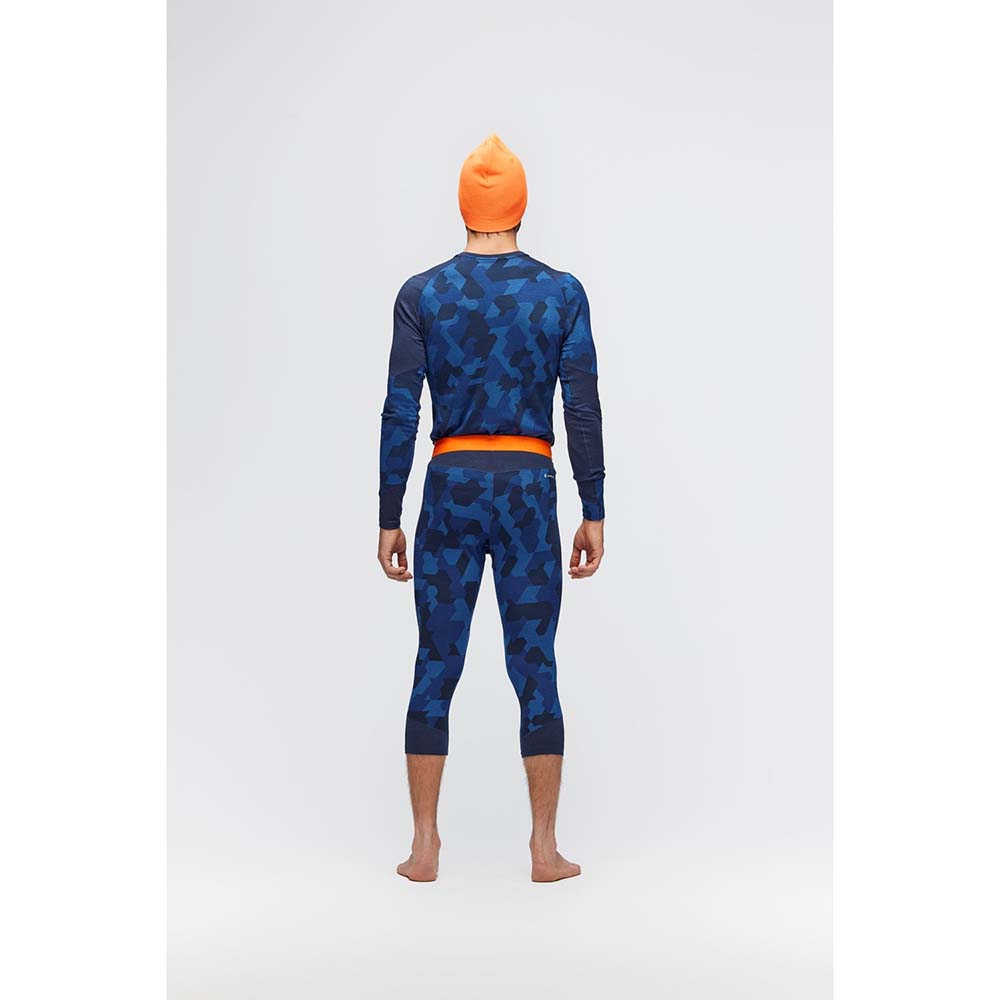 Salewa Cristallo Warm Alpine Merino Responsive Long Sleeve Navy Blue Men Baselayer