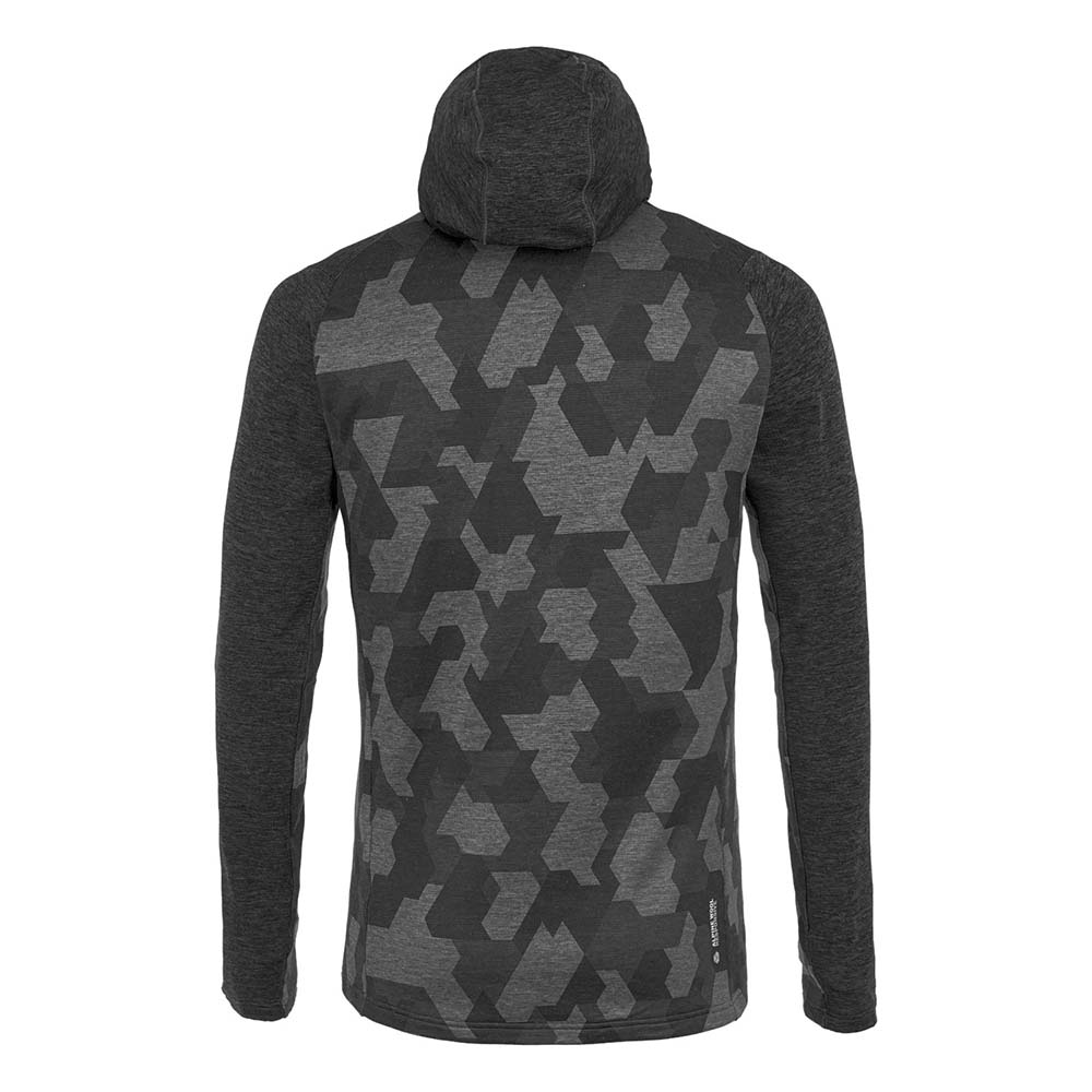 Salewa Boe Merino Hooded Half Zip Black Men T-Shirts