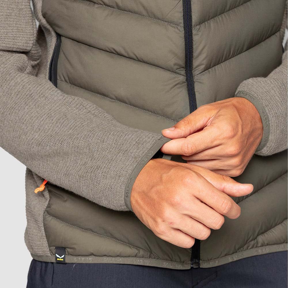 Salewa Fanes Sarner Down Hybrid Brown Men Jacket