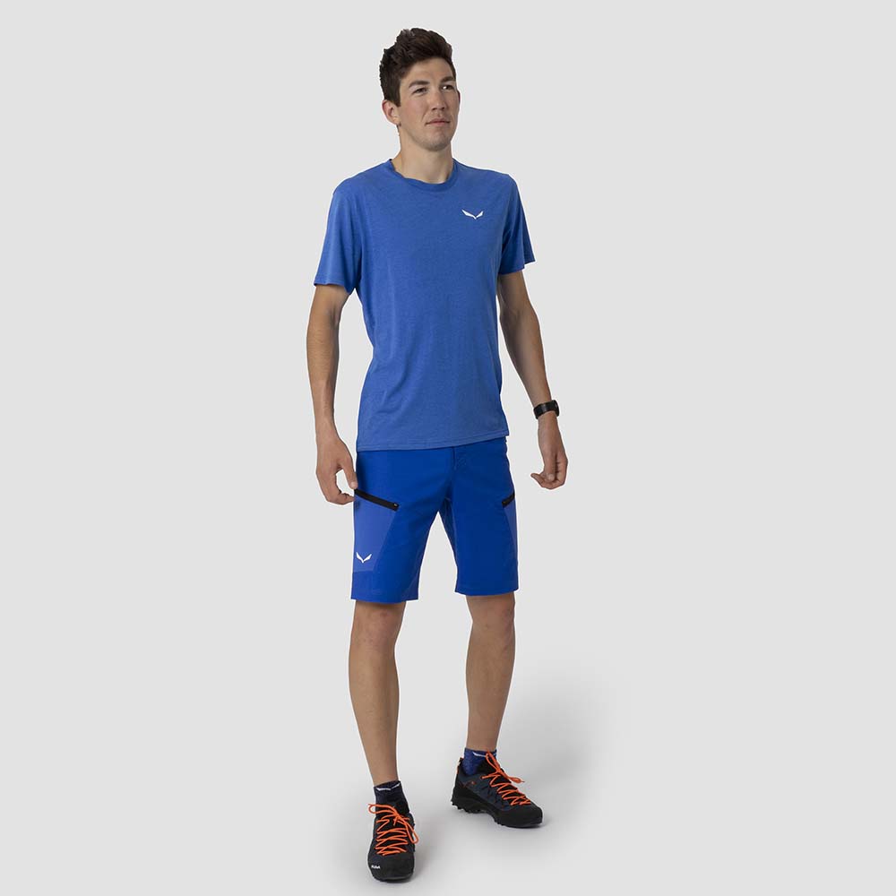 Salewa Alpine Hemp Cargo Blue Men Shorts