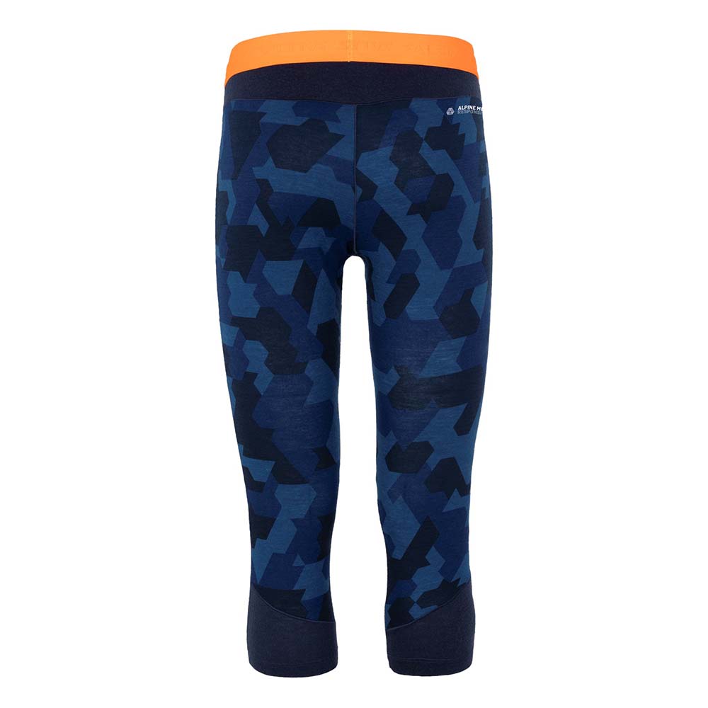 Salewa Cristallo Warm Alpine Merino Responsive 3/4 Navy Blue Men Tights