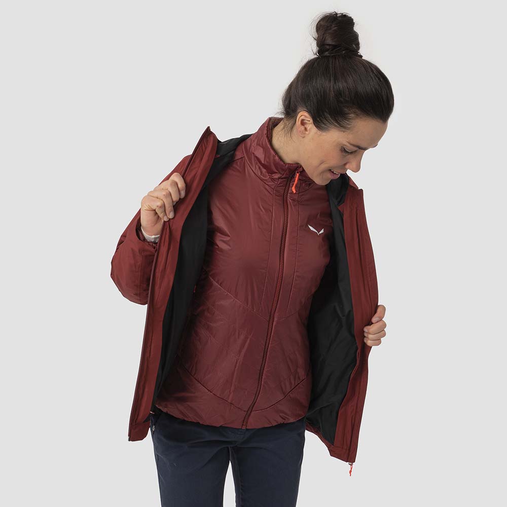 Salewa Fanes 2L Powertex 2 In 1 Red Women Jacket