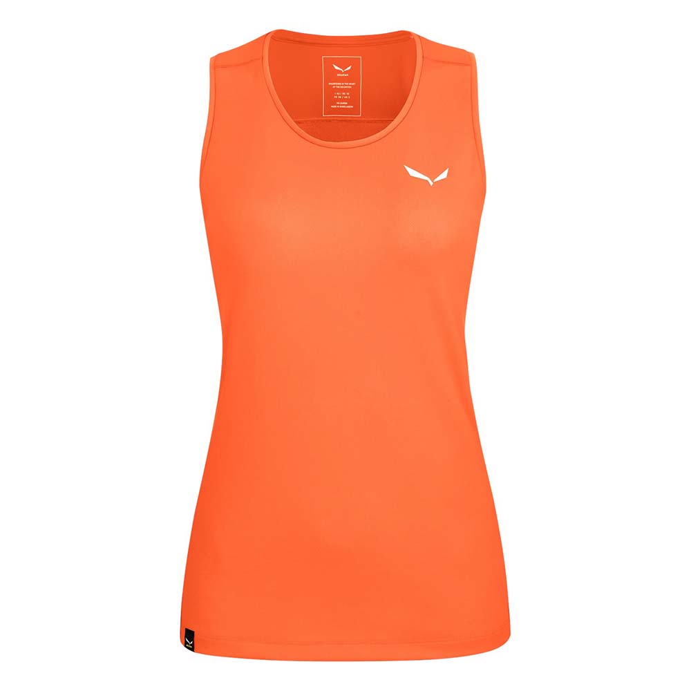 Salewa Sporty Dry Red Orange Women Tank Top